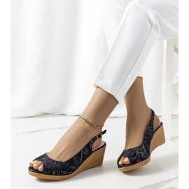 Sandalias cuña Beldesa negras negro 1 Sandalias cuña Beldesa negras negro 1