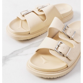 Pantuflas de mujer Grayson beige 1 Pantuflas de mujer Grayson beige 1