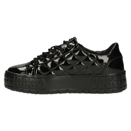 Filippo Zapatillas de cuero con estilo acolchado DP3932 / 22 BK negro 2 Filippo Zapatillas de cuero con estilo acolchado DP3932 / 22 BK negro 2
