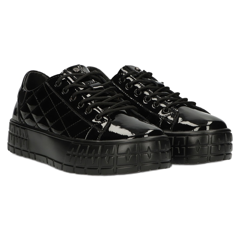 Filippo Zapatillas de cuero con estilo acolchado DP3932 / 22 BK negro 4 Filippo Zapatillas de cuero con estilo acolchado DP3932 / 22 BK negro 4