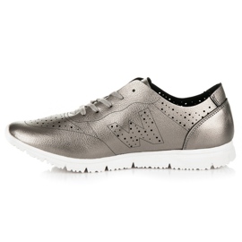 Zapatillas Plateadas gris 3