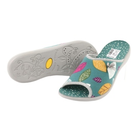 Zapatos de mujer befado pu 254D103 verde 3