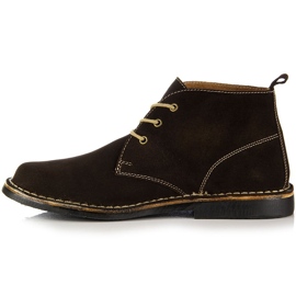Botas de hombre Gregor de piel marrón 1