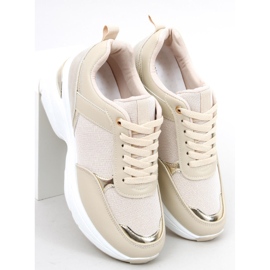 Deportivas con cuña oculta Dafne Beige 2