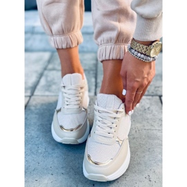 Deportivas con cuña oculta Dafne Beige 5