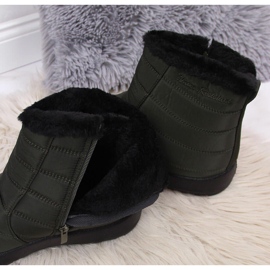 Botas de nieve impermeables con cremallera caqui NEWS verde 5