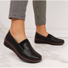 Zapatos cómodos de mujer en piel negros Filippo 4