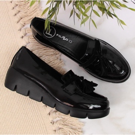Zapatos mujer charol negro Filippo 3