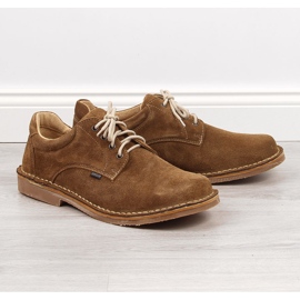 Marrón Gregor 1108, zapatos de piel serraje para hombre 2