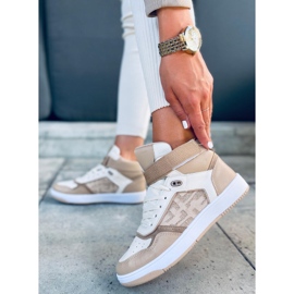 Zapatillas altas Carlota Khaki beige 3