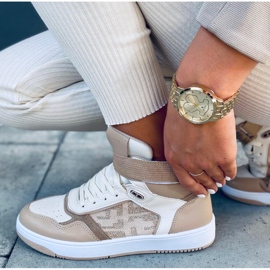 Zapatillas altas Carlota Khaki beige 5