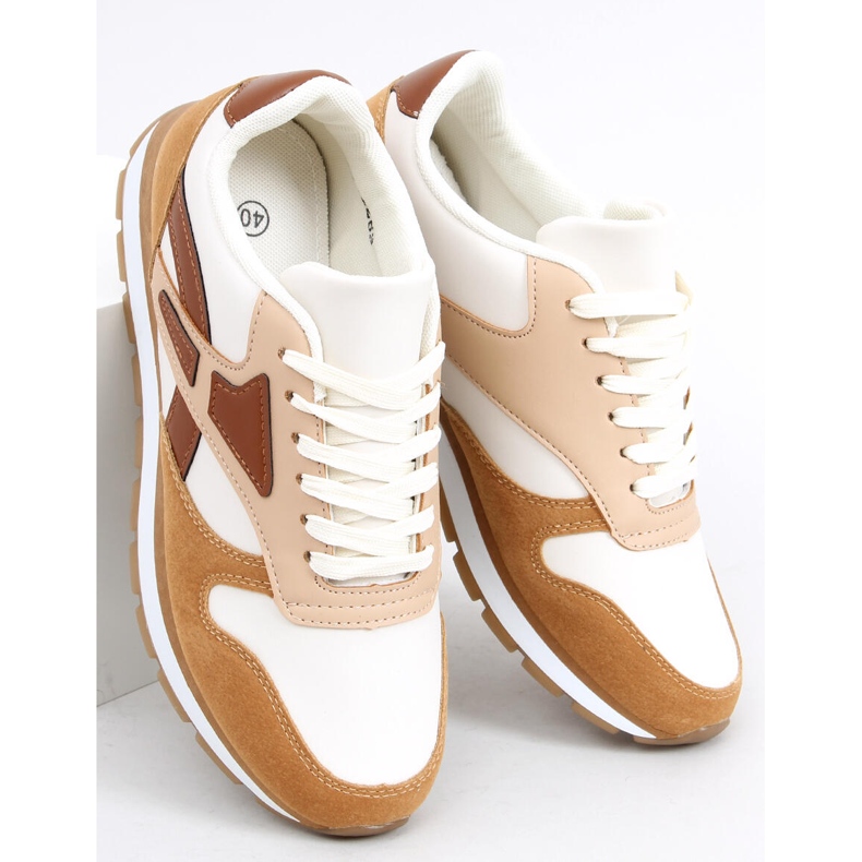 Deportivas mujer Setto Camel marrón multicolor 2 Deportivas mujer Setto Camel marrón multicolor 2