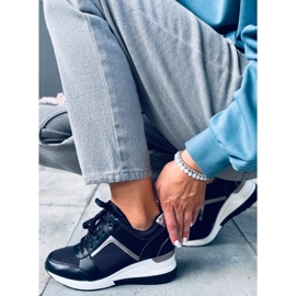 Zapatillas Wisto Black con cuña negro 1