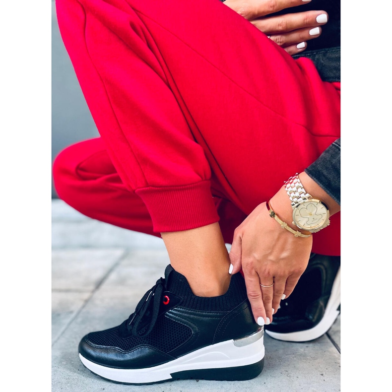 Deportivas cuña Fenix negras negro 1 Deportivas cuña Fenix negras negro 1