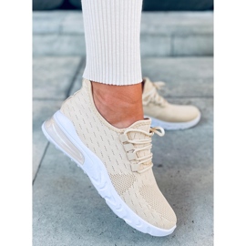 Deportiva calcetín Kessi Beige 4
