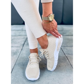 Deportiva calcetín Kessi Beige 5
