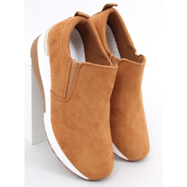 Zapatos cuña Biflo Camel marrón 2