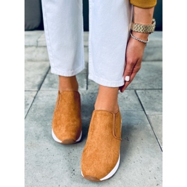 Zapatos cuña Biflo Camel marrón 3
