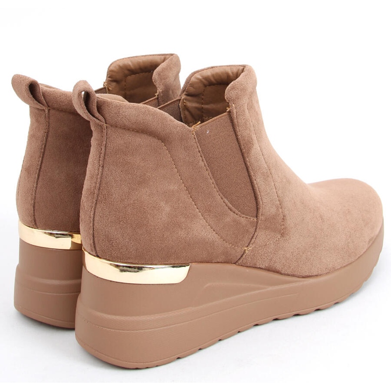 Zapatos cuña Florens Kaki beige 2