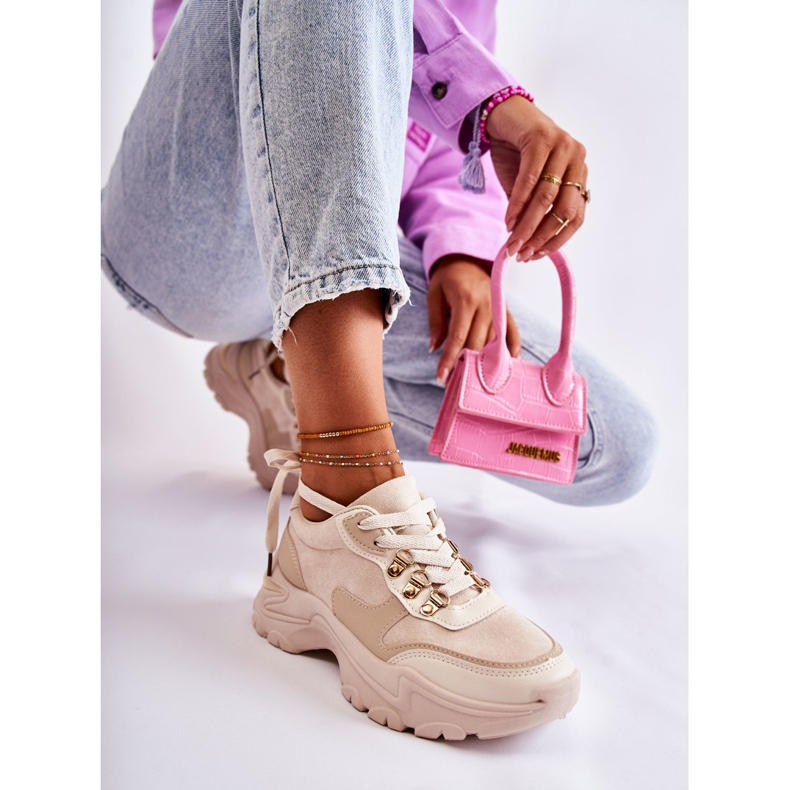 PG1 Deportivas Mujer Ante Deportivas Deportivas Beige Claro Britany 2