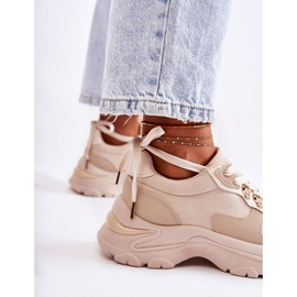 PG1 Deportivas Mujer Ante Deportivas Deportivas Beige Claro Britany 7
