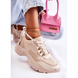 PG1 Deportivas Mujer Ante Deportivas Deportivas Beige Claro Britany 3