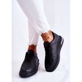 PG1 Zapatos deportivos de cuero Jennys negros clásicos 2