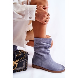 PG1 Botas Altas Mujer Ante Azul Venis 7