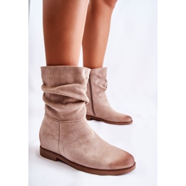 PG1 Botas Altas Mujer Ante Beige Venis 1