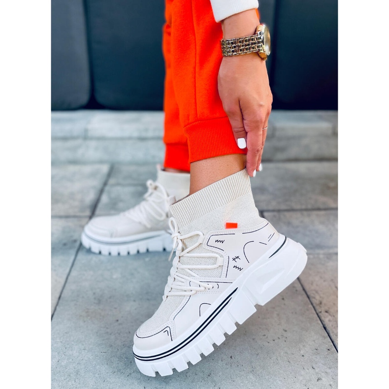 Calcetines deportivos Malin Beige 1