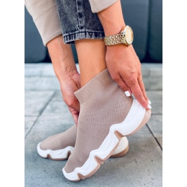 Calcetines tobilleros Nova Khaki beige 3