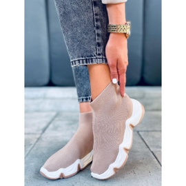 Calcetines tobilleros Nova Khaki beige 5
