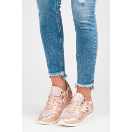 Mckeylor Zapatillas deportivas de mujer con ribete rosa 2