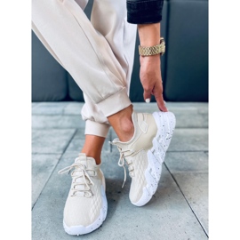 Deportiva calcetín Beige Indu 1