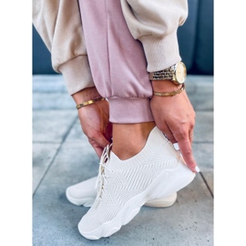 Deportiva calcetín Fresto Beige 5
