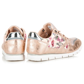 Mckeylor Zapatillas deportivas de mujer con ribete rosado 6