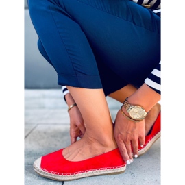 BM Alpargatas de mujer Treisa Rojo 5
