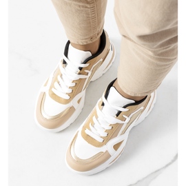 Zapatillas beige para mujer de Eshelby blanco 1