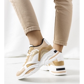 Zapatillas beige para mujer de Eshelby blanco 2