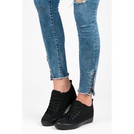 Mckeylor Deportivas cuña negras negro 4