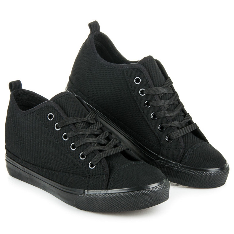 Mckeylor Deportivas cuña negras negro 1 Mckeylor Deportivas cuña negras negro 1