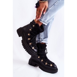 Botas Cálidas en Ecopiel Negras Arisa Trappers negro 2