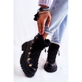 Botas Cálidas en Ecopiel Negras Arisa Trappers negro 1