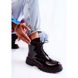 Botas Mujer Atadas Sherill Negro 6