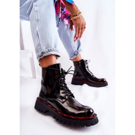 Botas Mujer Atadas Sherill Negro 4