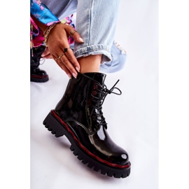 Botas Mujer Atadas Sherill Negro 5
