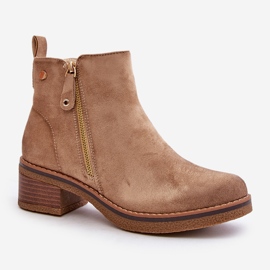 Botas ante poste bajo Beige Laurisa 2