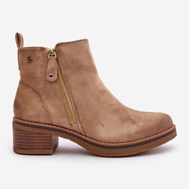 Botas ante poste bajo Beige Laurisa 8
