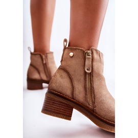 Botas ante poste bajo Beige Laurisa 3