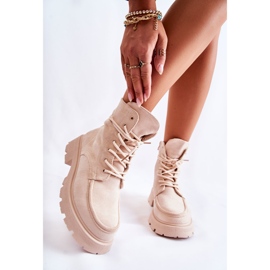 Botines Mujer Ante Beige Vanita 2 Botines Mujer Ante Beige Vanita 2